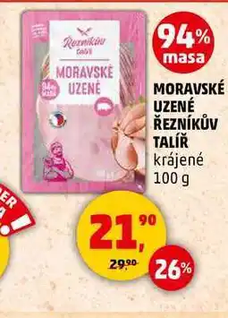 Penny Market MORAVSKÉ UZENÉ ŘEZNÍKŮV TALÍŘ, 100 g nabídka