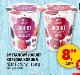 Penny Market SMETANOVÝ JOGURT KARLOVA KORUNA, 150 g nabídka