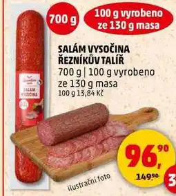Penny Market SALÁM VYSOČINA ŘEZNÍKŮV TALÍŘ, 700 g nabídka