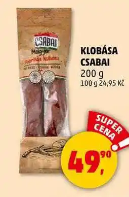 Penny Market KLOBÁSA CSABAI, 200 g nabídka
