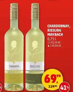Penny Market CHARDONNAY, RIESLING MAYBACH, 0,75 l nabídka