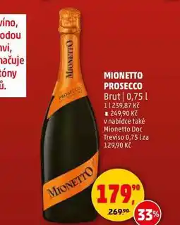 Penny Market MIONETTO PROSECCO Brut, 0,75 l nabídka