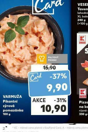Kaufland Pikantní sýrová pomazánka nabídka