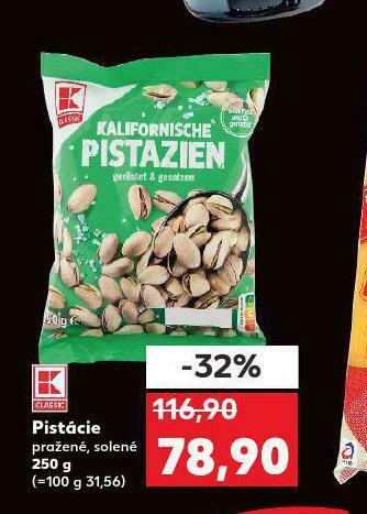 Kaufland Pistácie nabídka