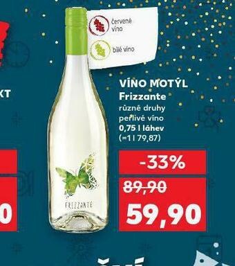 Kaufland Víno motýl nabídka