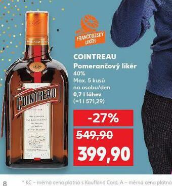 Kaufland Cointreau pomerančový likér nabídka