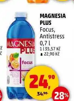 Penny Market MAGNESIA PLUS Focus, Antistress, 0,7 l nabídka
