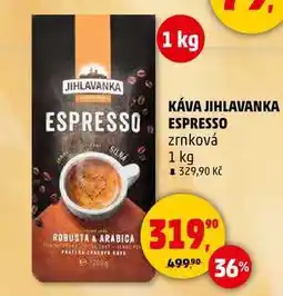 Penny Market KÁVA JIHLAVANKA ESPRESSO zrnková, 1 kg nabídka