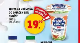 Penny Market SMETANA KRÉMOVÁ DO OMÁČEK 15% KUNÍN, 200 g nabídka