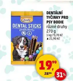 Penny Market DENTÁLNÍ TYČINKY PRO PSY BODIE, 270 g nabídka