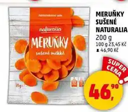 Penny Market MERUŇKY SUŠENÉ NATURALIA, 200 g nabídka