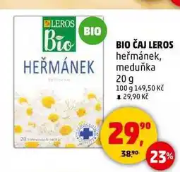 Penny Market BIO ČAJ LEROS heřmánek, meduňka, 20 g nabídka