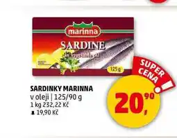 Penny Market SARDINKY MARINNA v oleji, 125 g nabídka