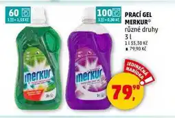 Penny Market PRACÍ GEL MERKUR, 3 l nabídka