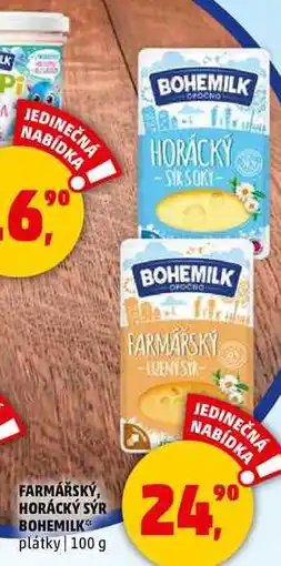 Penny Market FARMÁŘSKÝ, HORÁCKÝ SÝR BOHEMILK, 100 g nabídka