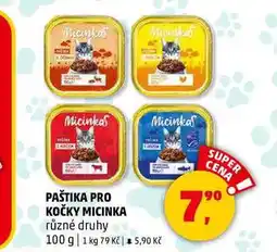 Penny Market PAŠTIKA PRO KOČKY MICINKA, 100 g nabídka
