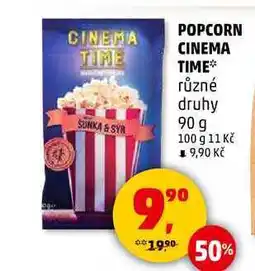 Penny Market POPCORN CINEMA TIME, 90 g nabídka