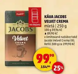 Penny Market KÁVA JACOBS VELVET CREMA mletá, 250 g nabídka