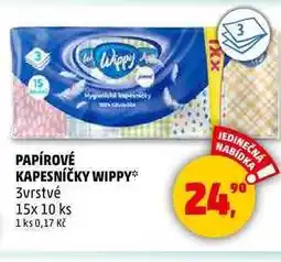 Penny Market PAPÍROVÉ KAPESNÍČKY WIPPY, 15x 10 ks nabídka