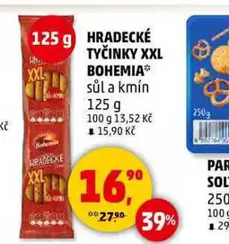 Penny Market HRADECKÉ TYČINKY XXL BOHEMIA, 125 g nabídka