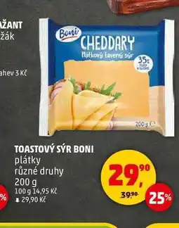 Penny Market TOASTOVÝ SÝR BONI, 200 g nabídka