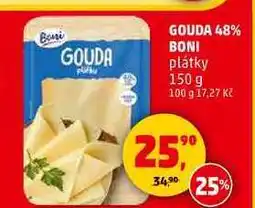 Penny Market GOUDA 48% BONI, 150 g nabídka