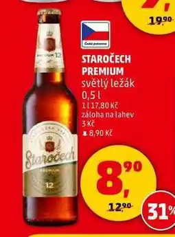 Penny Market STAROČECH PREMIUM světlý ležák, 0,5 l nabídka