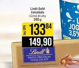 Jip Lindt Gold čokoláda různé druhy 300 g nabídka