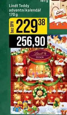 Jip Lindt Teddy adventní kalendář 170 g nabídka