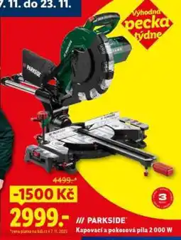 Lidl PARKSIDE Kapovací a pokosová pila 2 000 W nabídka