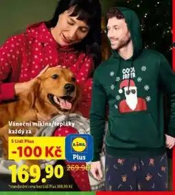 Lidl Vánoční mikina/tepláky nabídka