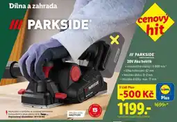 Lidl PARKSIDE 20V Aku hoblík nabídka