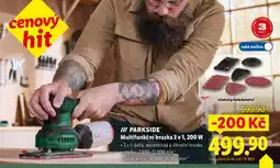 Lidl PARKSIDE Multifunkční bruska 3 v 1 / 200 W nabídka