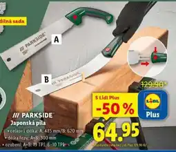 Lidl Parkside Japonská pila nabídka