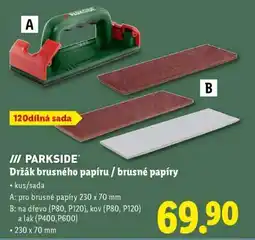 Lidl PARKSIDE Držák brusného papíru / brusné papíry nabídka
