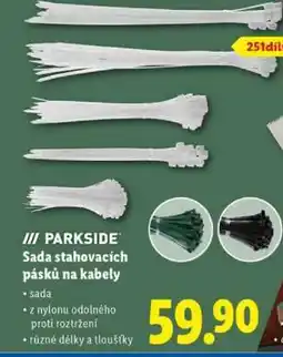 Lidl PARKSIDE Sada stahovacích pásků na kabely nabídka