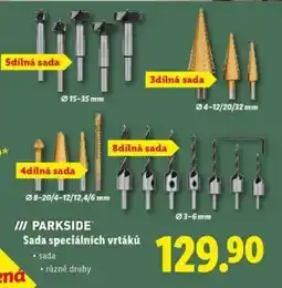 Lidl PARKSIDE SADA SPECIÁLNÍCH VRTÁKŮ nabídka