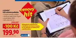 Lidl crelando LED světelná podložka nabídka