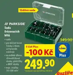 Lidl PARKSIDE Sada frézovacích bitů nabídka
