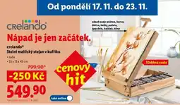 Lidl crelando Stolní malířský stojan v kufříku nabídka