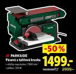 Lidl Parkside Pásová a talířová bruska nabídka