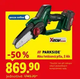 Lidl PARKSIDE Aku řetězová pila, 2 Ah nabídka