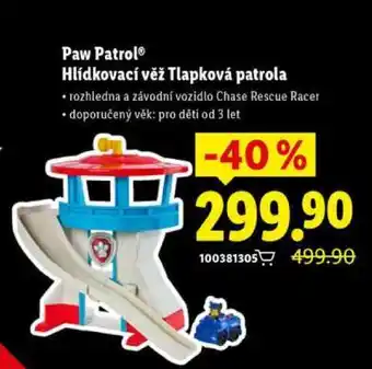 Lidl Paw Patrol Hlídkovací věž Tlapková patrola nabídka