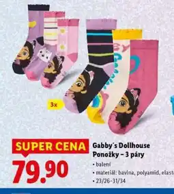 Lidl Gabby’s Dollhouse Ponožky – 3 páry nabídka