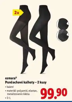 Lidl esmara Punčochové kalhoty – 2 kusy nabídka