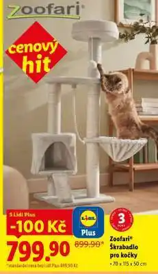 Lidl Zoofari Škrabadlo pro kočky nabídka