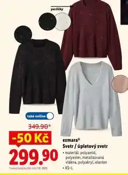 Lidl esmara Svetr / úpletový svetr nabídka