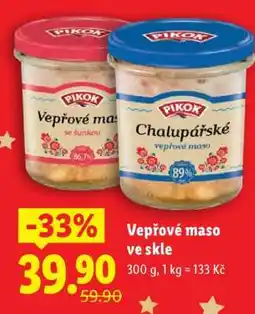 Lidl VEPŘOVÉ MASO VE SKLE nabídka