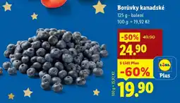 Lidl Borůvky kanadské nabídka