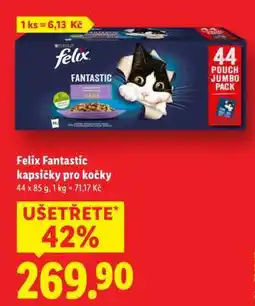 Lidl Felix Fantastic Kapsičky pro kočky nabídka